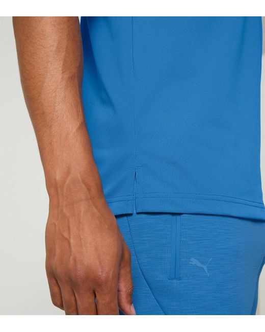 Porsche Design Blue Polo Shirt With Uv Protection for men