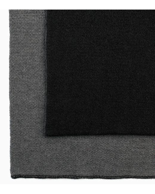 Porsche Design Black Wool Scarf