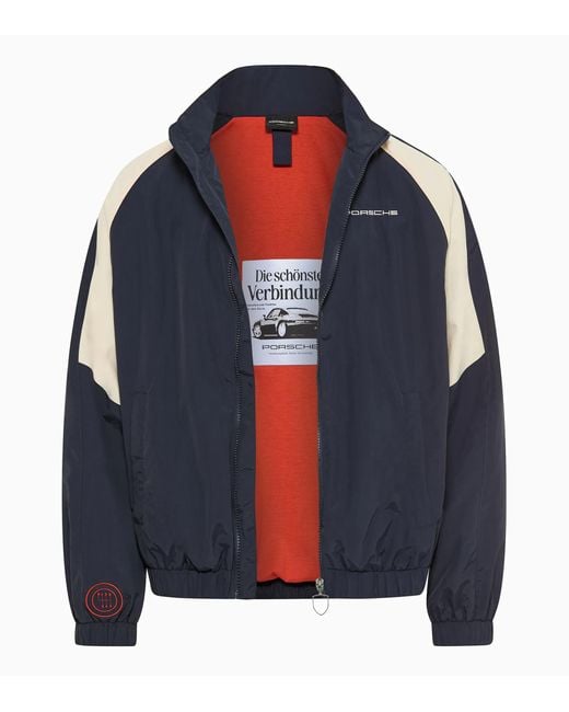 Porsche Lifestyle Blue Retro Blouson Jacket