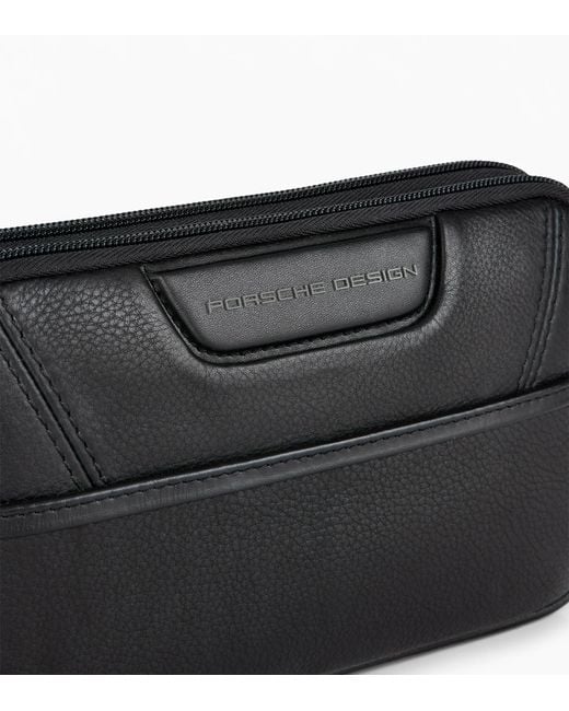 Porsche Design Black Roadster Leather Travel Pouch