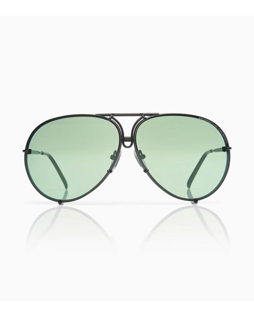 Porsche Design Green Sunglasses Iconic Aviator #1