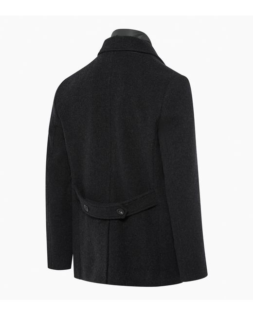 Porsche Design Black Hybrid Peacoat for men