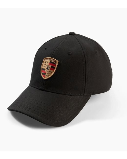 Porsche Lifestyle Black Crest Baseball Cap – Essential
