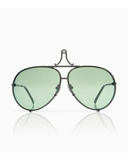 Porsche Design Green Sunglasses Iconic Aviator #1
