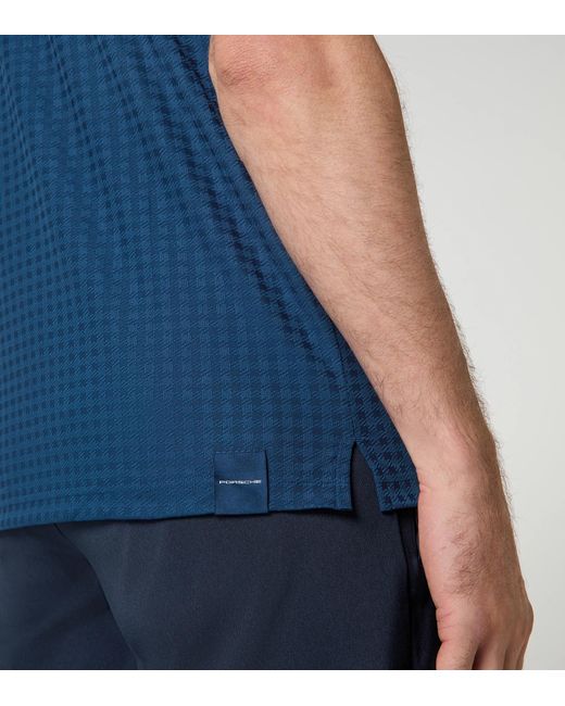 Porsche Lifestyle Blue Polo Shirt – 911 Targa 60Y