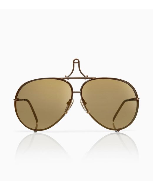 Porsche Design Brown Sunglasses Iconic Aviator #1