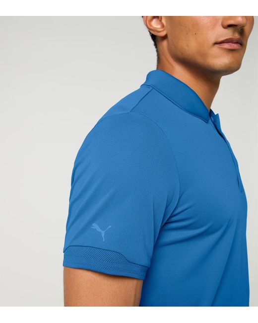 Porsche Design Blue Polo Shirt With Uv Protection for men