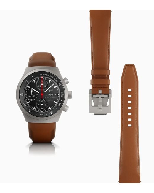 Porsche Design Multicolor Chronograph 1 – All Titanium Numbered Edition With Leather Strap