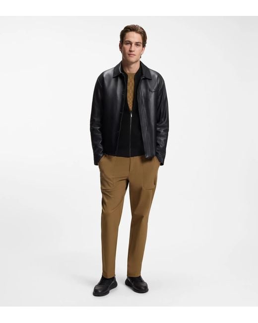 Porsche Design Black Zip-Up Cardigan With Logo for men