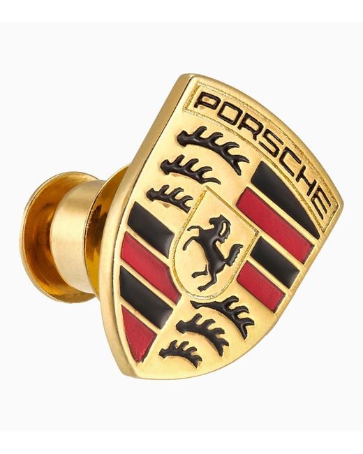 Porsche Lifestyle Metallic Crest Button
