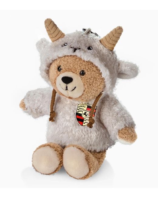 Porsche Lifestyle Natural Year Of The Goat Teddy Bear Key Ring