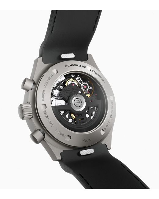 Porsche Design Gray Chronograph 1 – All Titanium Numbered Edition With Leather Strap