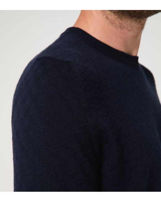 Porsche Design Blue Crew-Neck Pullover for men