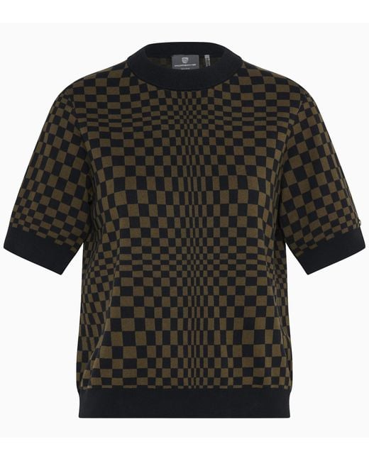 Porsche Lifestyle Black Jacquard Polo T-Shirt – 911 Spirit 70