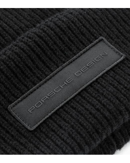 Porsche Design Black Cashmere Mix Beanie