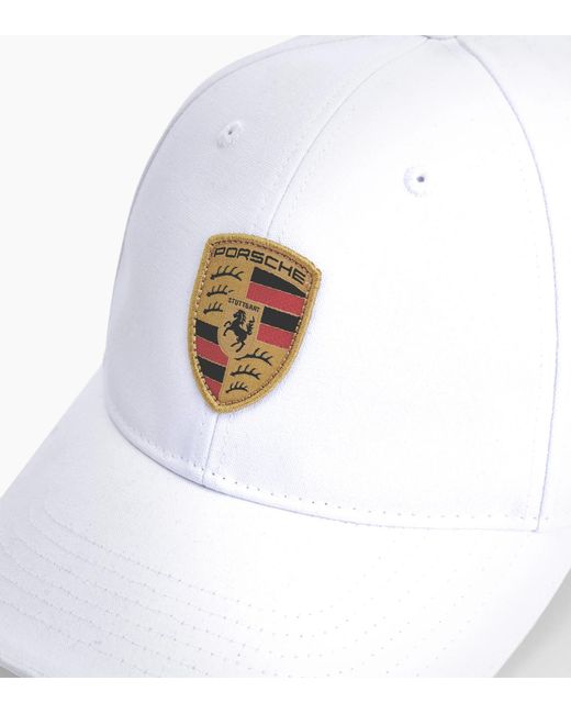 Porsche Lifestyle White Crest Baseball Cap – Essential