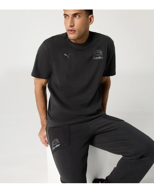 Porsche Lifestyle Black Porsche Turbo Graphic T-Shirt – Porsche Legacy X Puma for men
