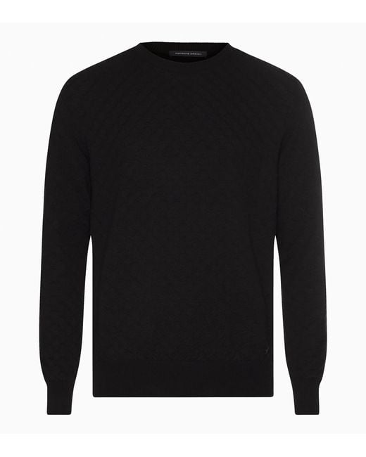 Porsche Design Black Crew-Neck Pullover for men