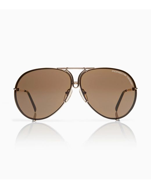 Porsche Design Brown Sunglasses Iconic Aviator #1