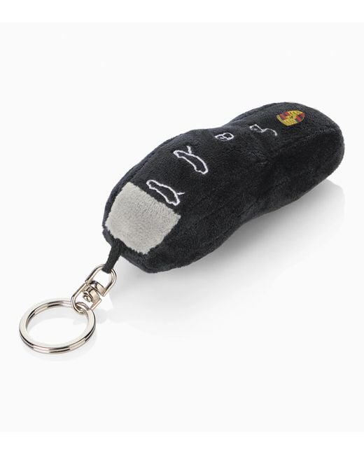 Porsche Lifestyle Black Plush Car Key Key Ring