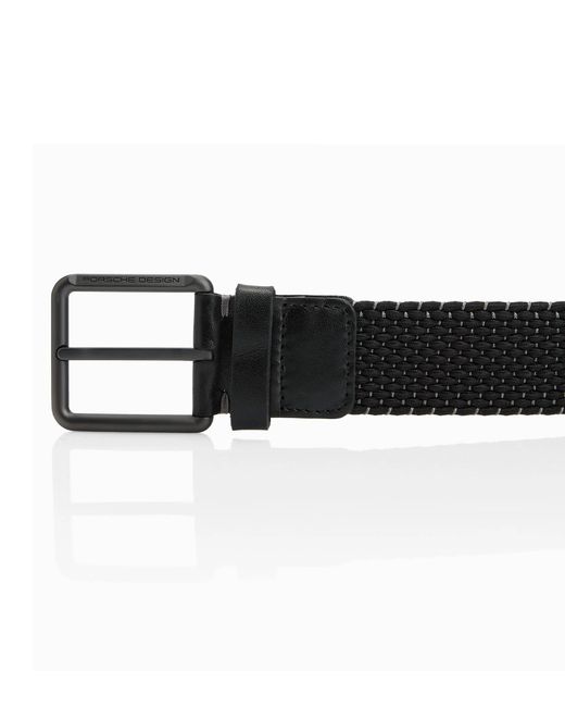 Porsche Design Black Casual Pin Buckle Chino Belt for men