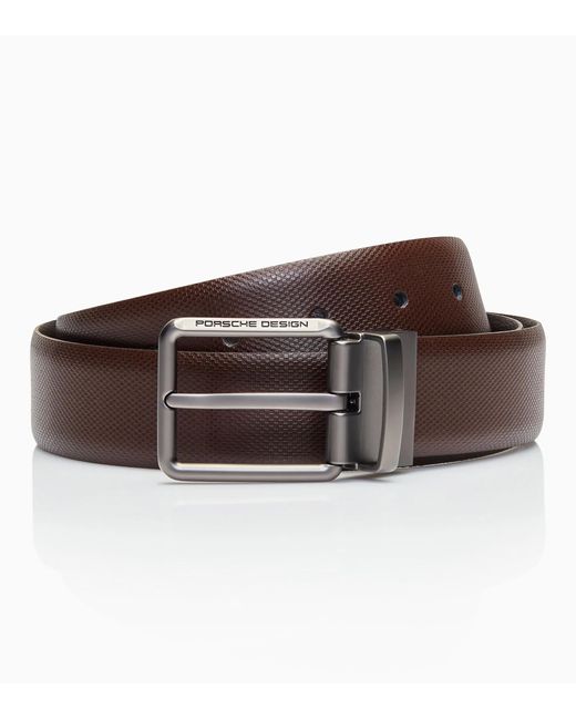 Porsche Design Brown Business Belt Pin Buckle Reversible 35 for men