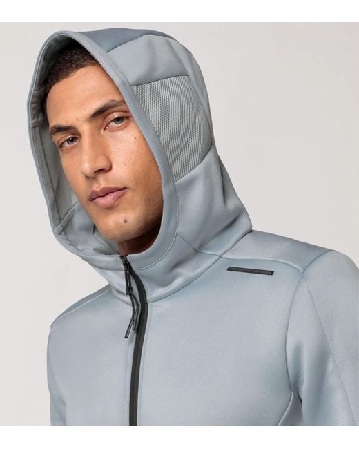 Porsche Design Blue Hooded Tracksuit Jacket for men