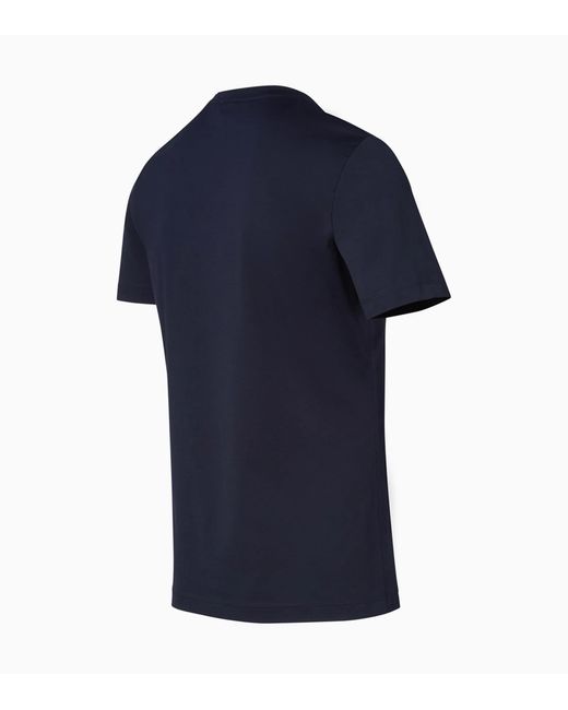 Porsche Design Blue V-Neck T-Shirt for men