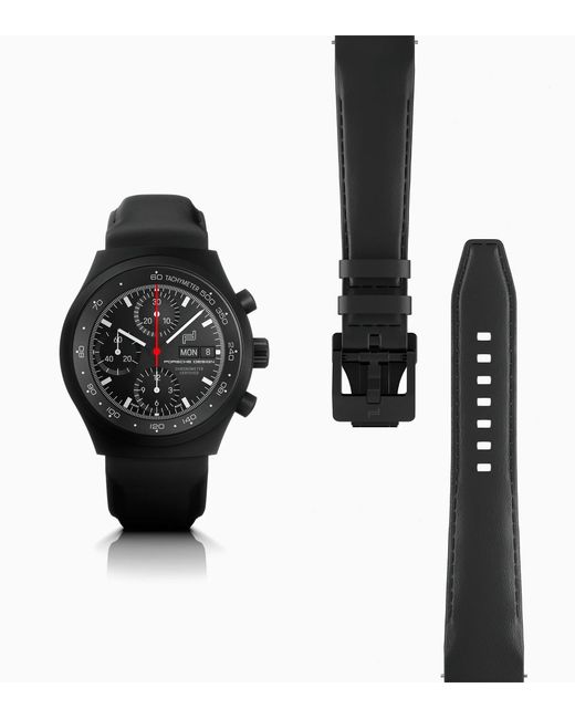 Porsche Design Black Chronograph 1 – All Numbered Edition With Leather Strap
