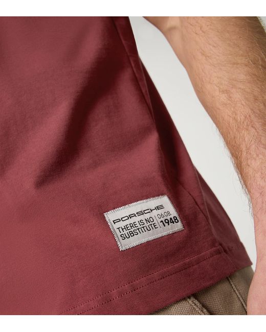 Porsche Lifestyle Red T-Shirt – There Is No Substitute