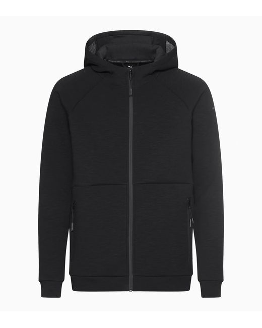Porsche Design Black Hooded Sweat Jacket for men