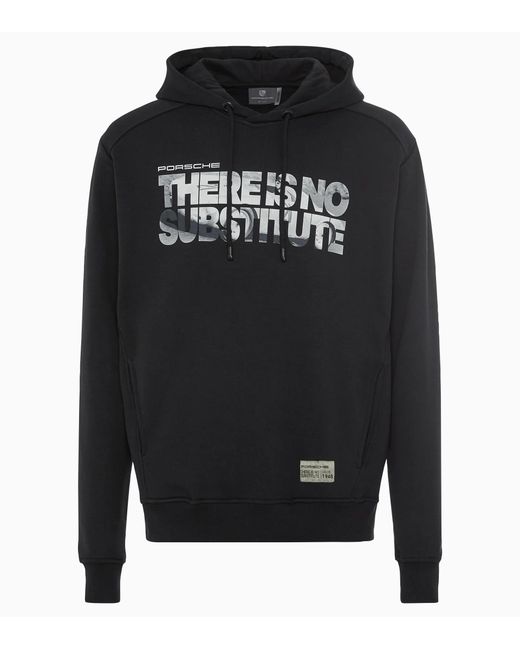 Porsche Lifestyle Black Hoodie – There Is No Substitute