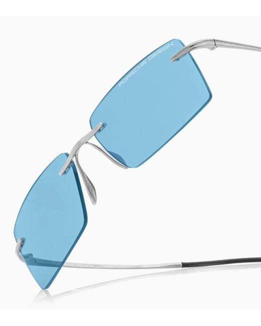 Porsche Design Blue Sunglasses Liquid Titanium #8 for men