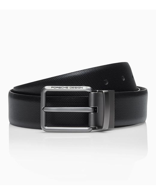 Porsche Design Black Business Belt Pin Buckle Reversible 35 for men