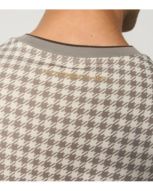 Porsche Lifestyle White Pepita Lifestyle T-Shirt – Porsche Legacy X Puma for men