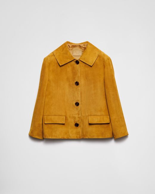 Prada Yellow Suede Jacket