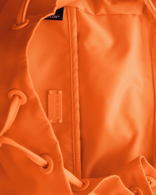 Prada Orange Re-Nylon Backpack