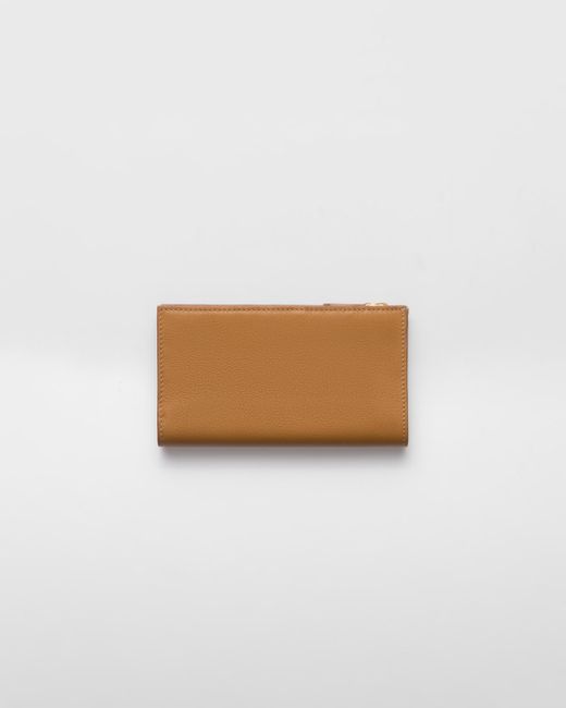 Prada White Large Leather Wallet
