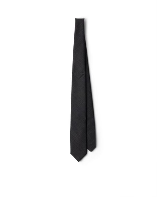 Prada White Wool Tie for men