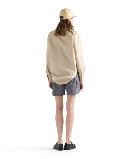 Prada Gray Light Mohair Shorts