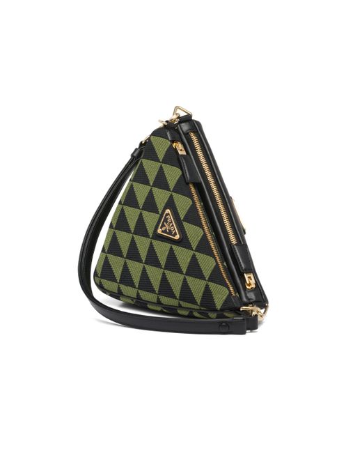 Prada Multicolor Symbole Leather And Fabric Mini Bag