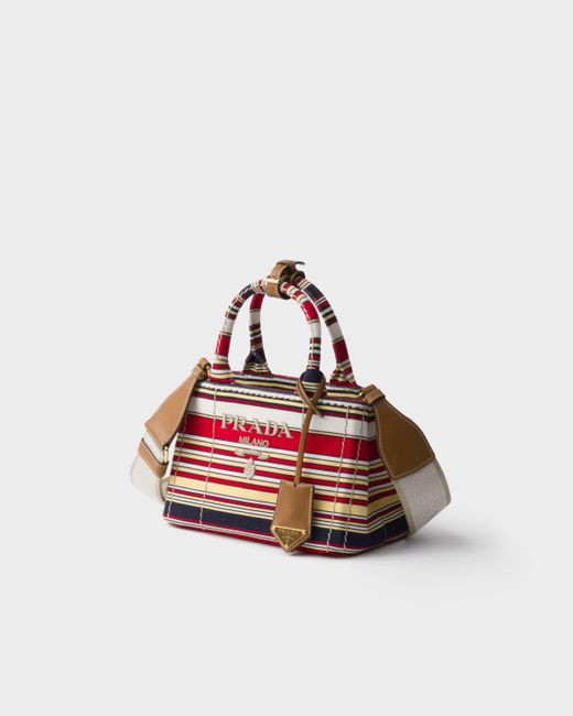 Borsa Jardinière Mini di Prada in White