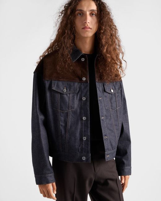 Blouson di Prada in Blue da Uomo