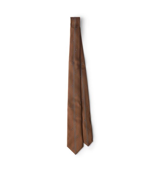 Prada White Silk Tie, Sienna for men