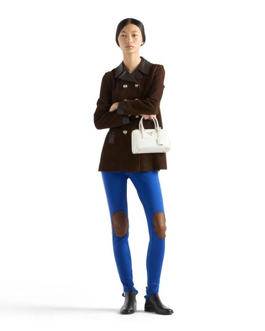 Prada Blue Fleece Leggings