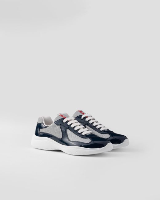 Prada America S Cup Sneaker Aus Lackleder Und Funktionsgewebe in Blau fur Herren Lyst DE