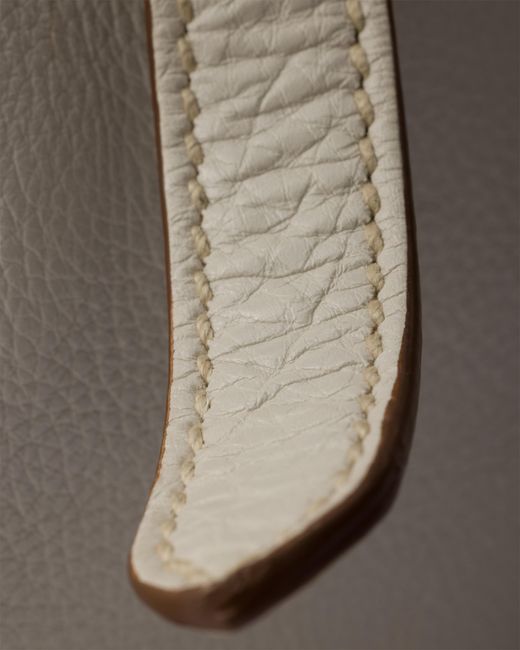 Prada Natural Karin Medium Antiqued Leather Tote Bag