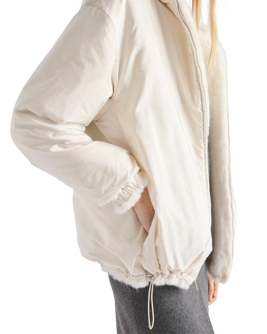 Prada White Reversible Aspen Jacket
