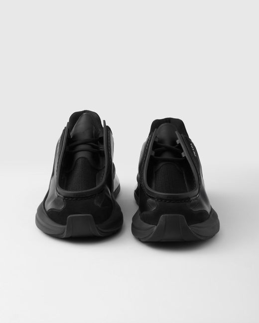Sneakers Systeme di Prada in Black da Uomo