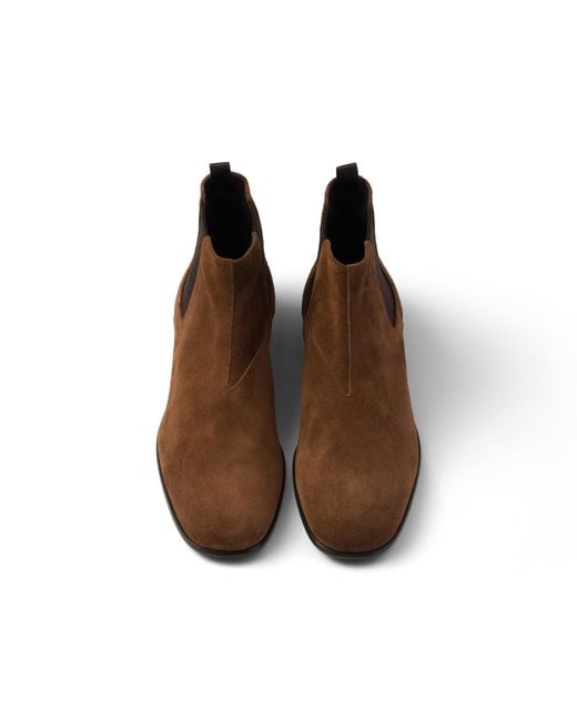 Stivaletti di Prada in Brown
